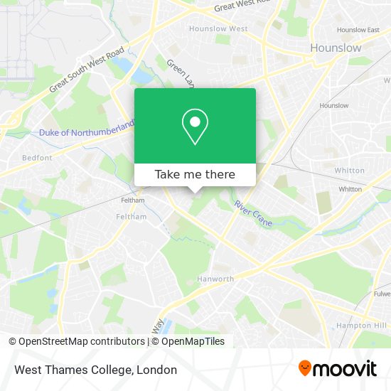 West Thames College map