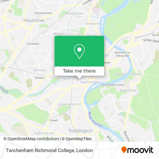 Twichenham Richmond College map