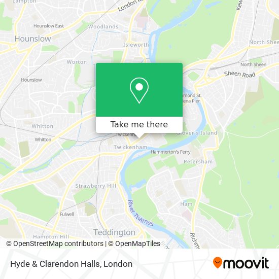 Hyde & Clarendon Halls map