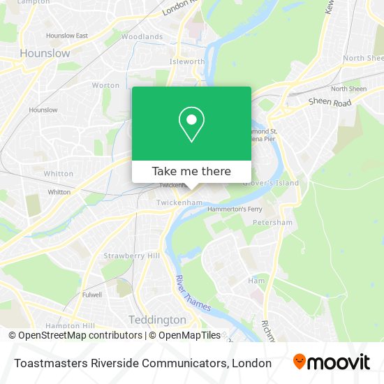 Toastmasters Riverside Communicators map