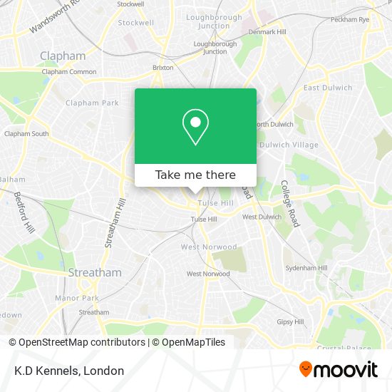 K.D Kennels map