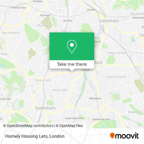 Homely Housing Lets map