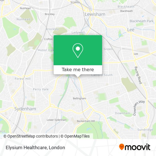 Elysium Healthcare map