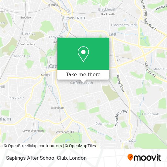 Saplings After School Club map
