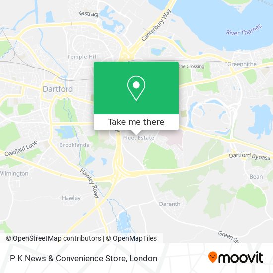 P K News & Convenience Store map