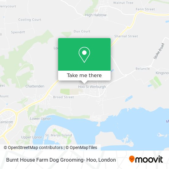 Burnt House Farm Dog Grooming- Hoo map
