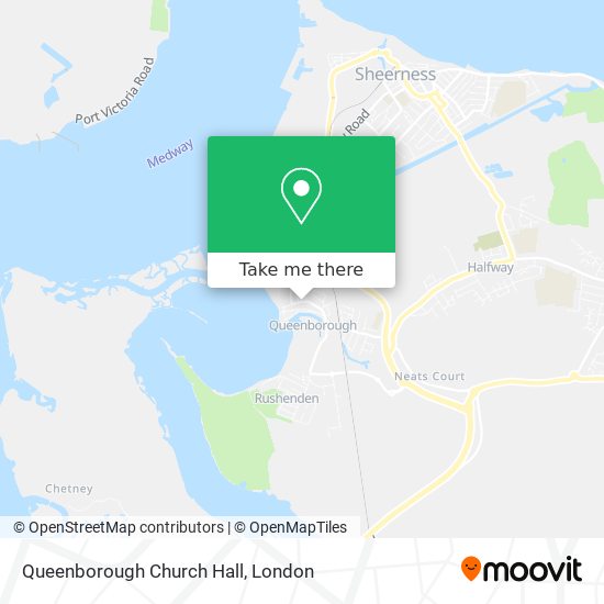 Queenborough Church Hall map