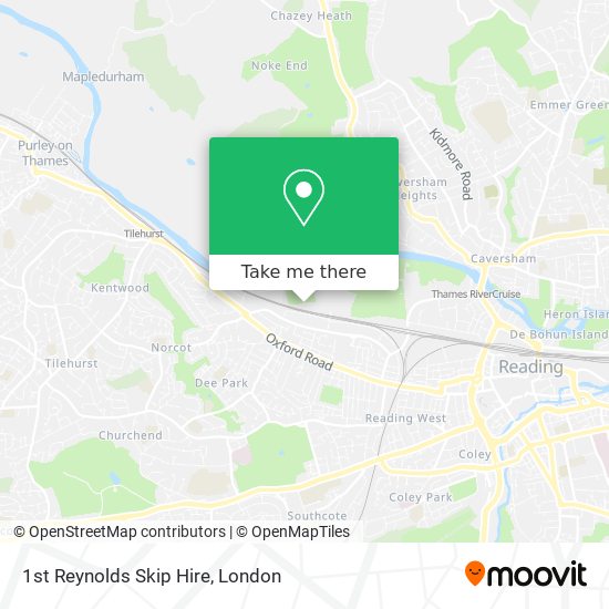 1st Reynolds Skip Hire map