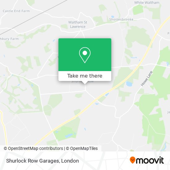 Shurlock Row Garages map