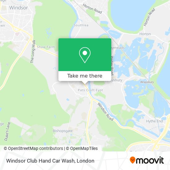 Windsor Club Hand Car Wash map
