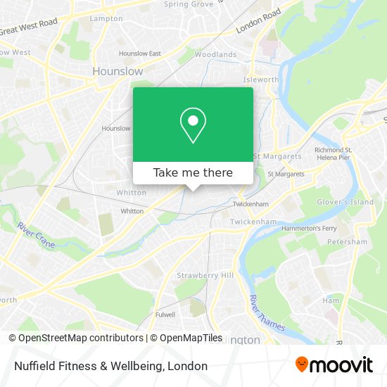 Nuffield Fitness & Wellbeing map