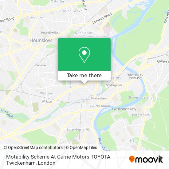 Motability Scheme At Currie Motors TOYOTA Twickenham map