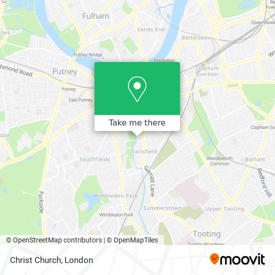 Christ Church map