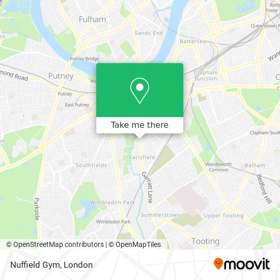 Nuffield Gym map