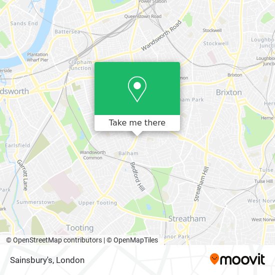 Sainsbury's map