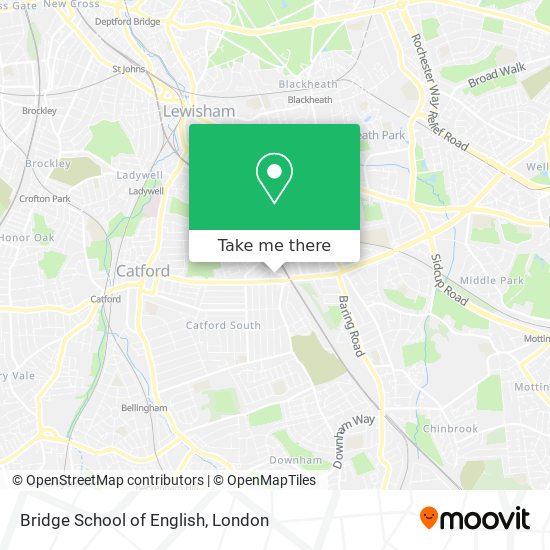 Bridge School of English map