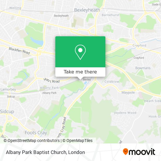Albany Park Baptist Church map