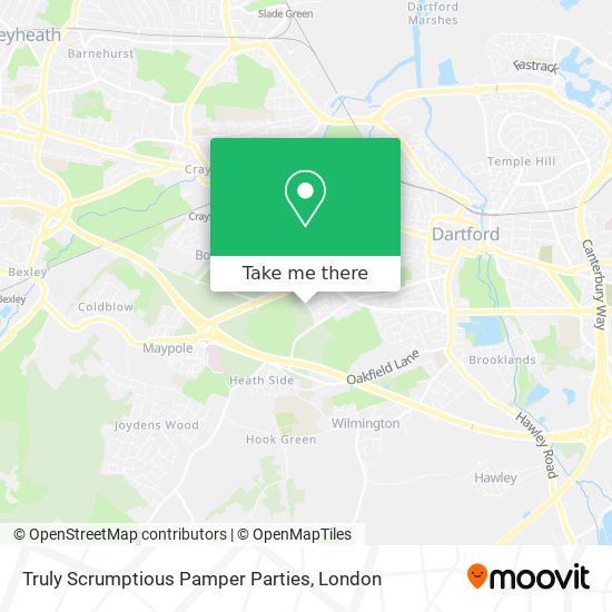 Truly Scrumptious Pamper Parties map