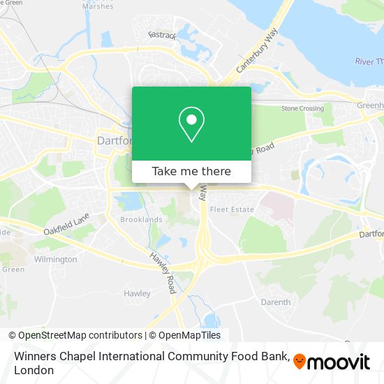 Winners Chapel International Community Food Bank map