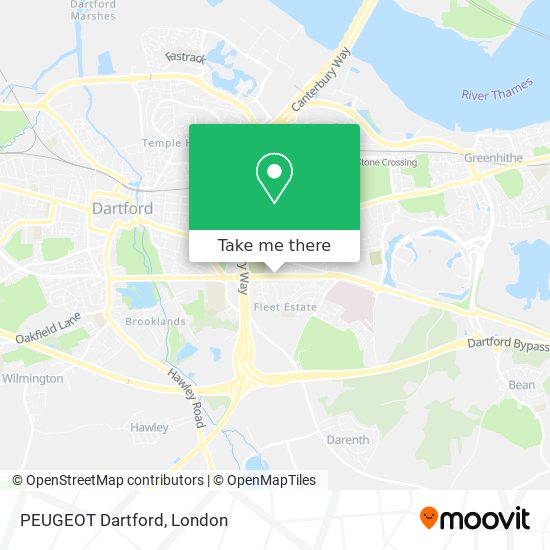 PEUGEOT Dartford map