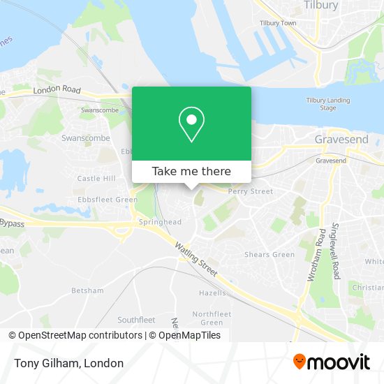 Tony Gilham map