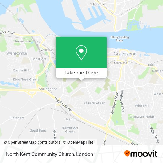 North Kent Community Church map