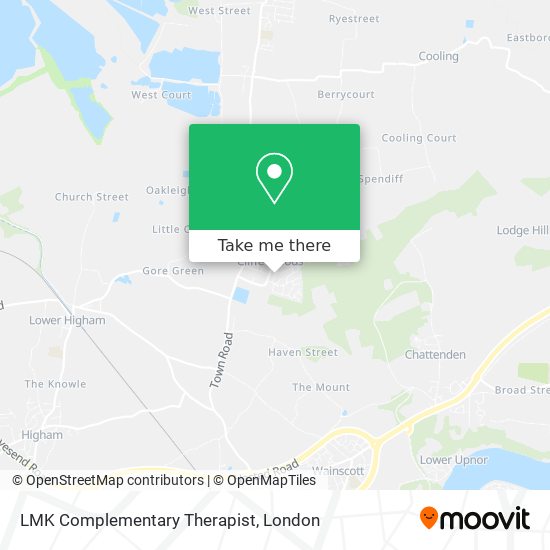 LMK Complementary Therapist map