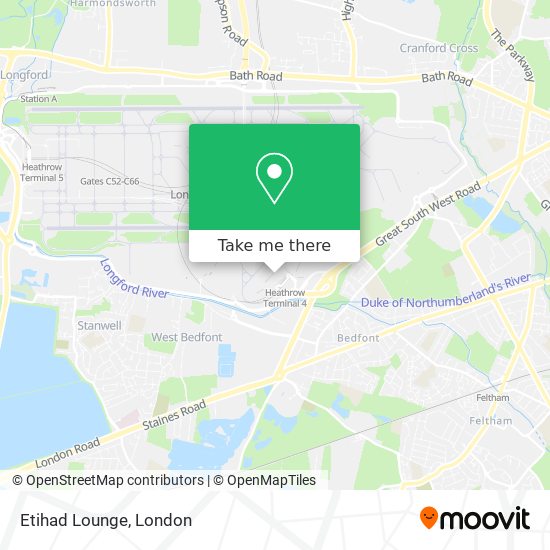 Etihad Lounge map