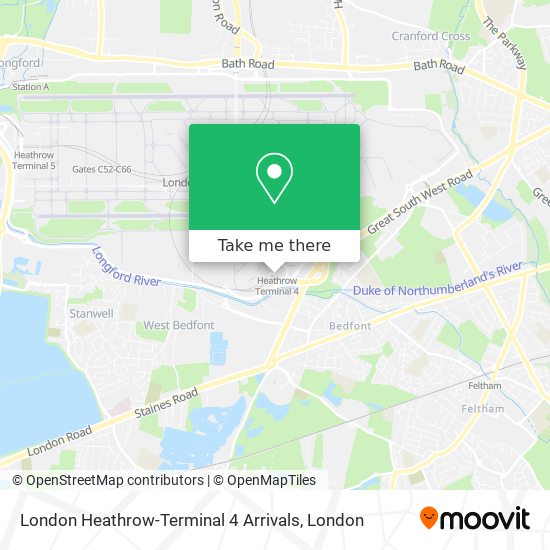 London Heathrow-Terminal 4 Arrivals map