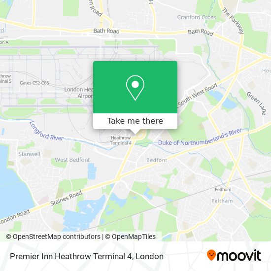 Premier Inn Heathrow Terminal 4 map