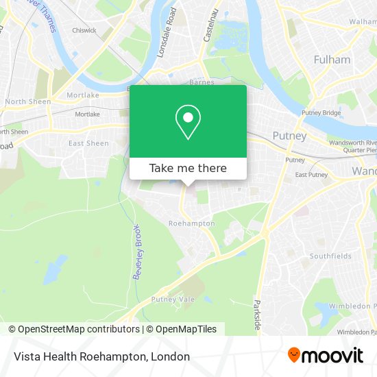 Vista Health Roehampton map