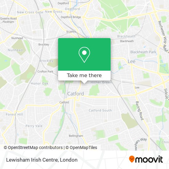 Lewisham Irish Centre map
