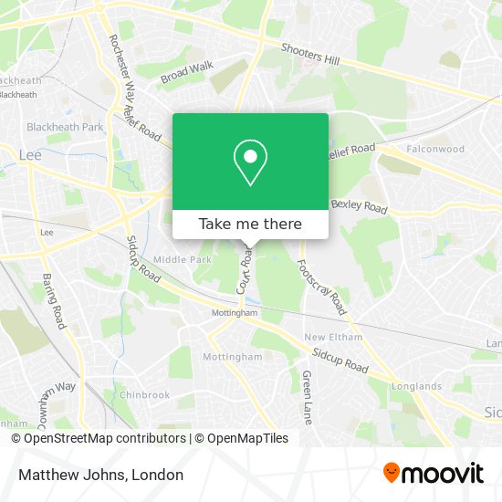 Matthew Johns map