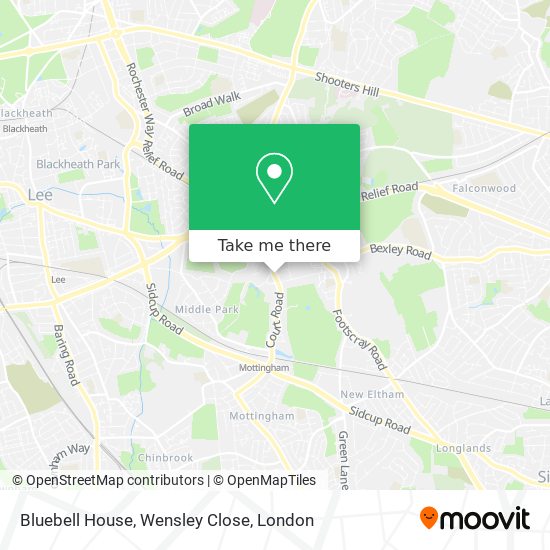 Bluebell House, Wensley Close map