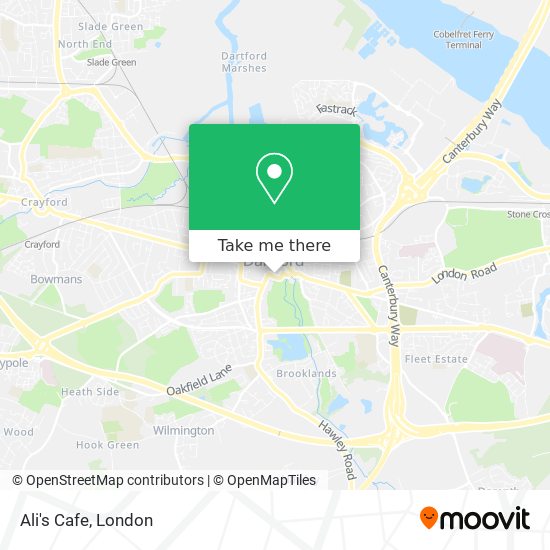 Ali's Cafe map