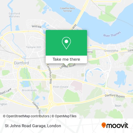 St Johns Road Garage map
