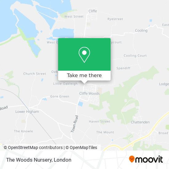 The Woods Nursery map