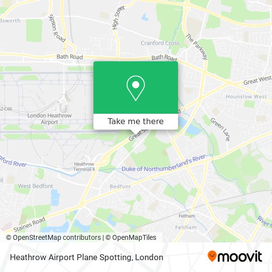 Heathrow Airport Plane Spotting map