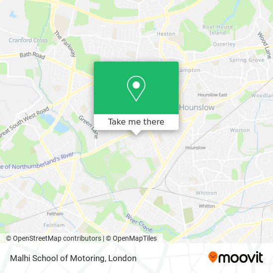 Malhi School of Motoring map