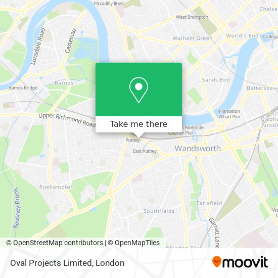 Oval Projects Limited map