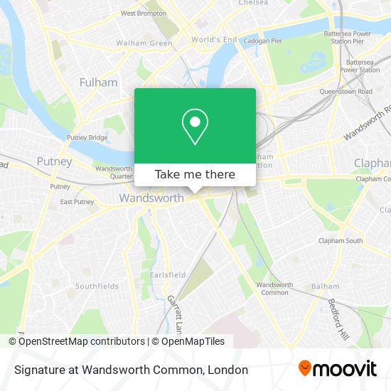 Signature at Wandsworth Common map