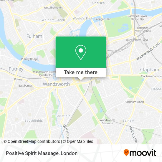 Positive Spirit Massage map