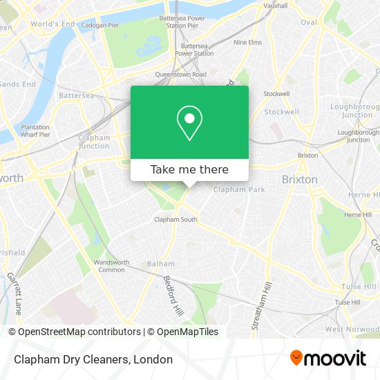 Clapham Dry Cleaners map