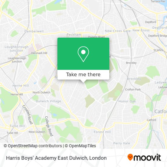 Harris Boys' Academy East Dulwich map