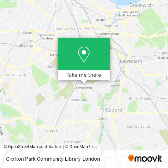 Crofton Park Community Library map