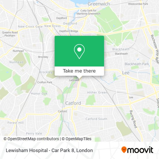 Lewisham Hospital - Car Park 8 map