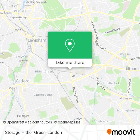 Storage Hither Green map