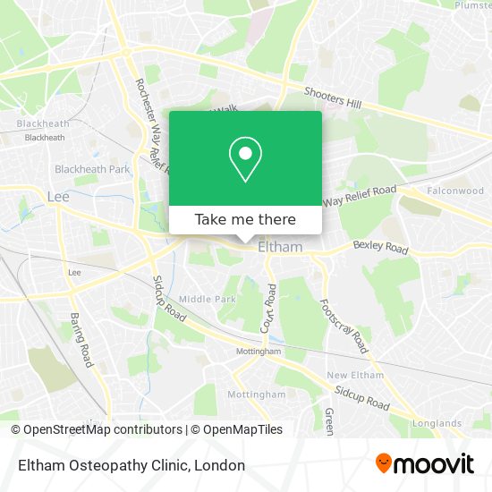 Eltham Osteopathy Clinic map