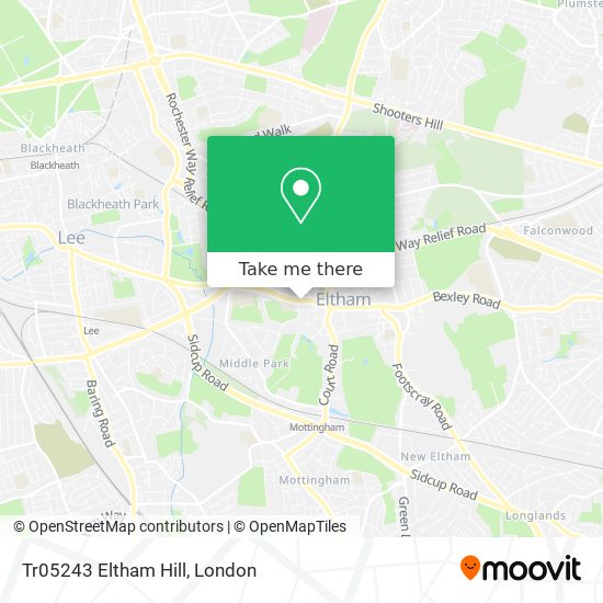 Tr05243 Eltham Hill map