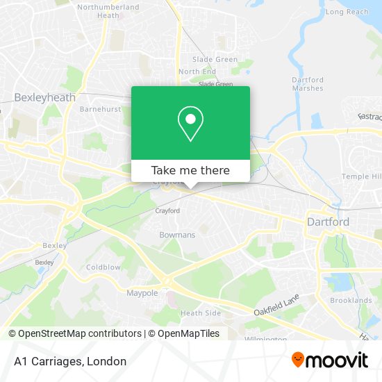A1 Carriages map